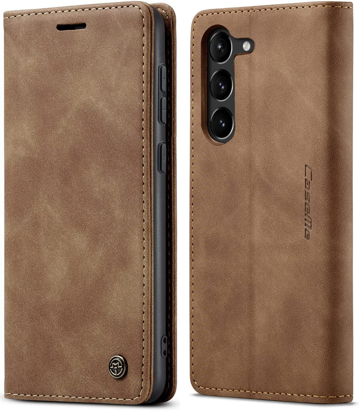 Redpepper Galaxy S23 Plus Cover Portafoglio Pelle Nera