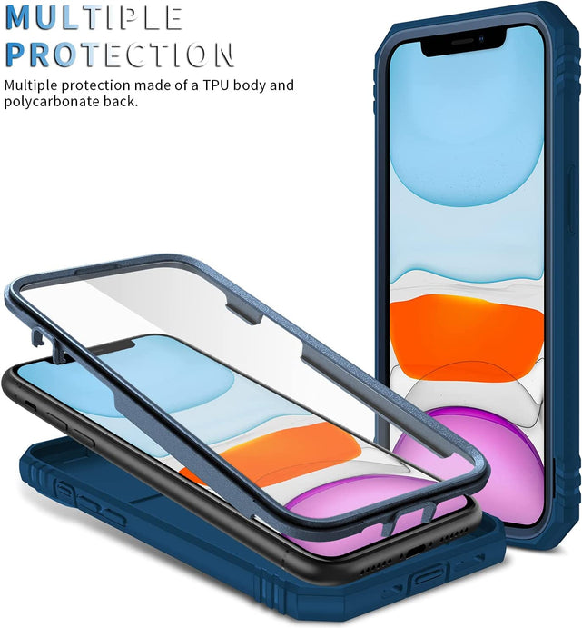 Redpepper Apple Cases iPhone 11 Cover con Copricamera e Anello