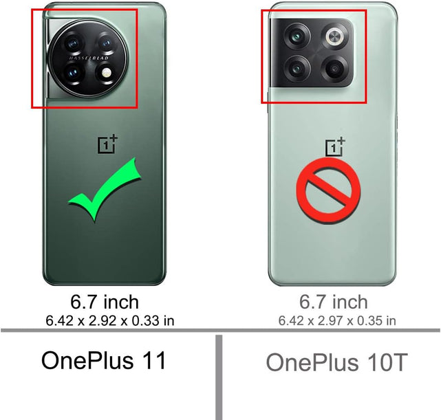 Redpepper OnePlus 11 cover nera + 2 vetri antigraffio