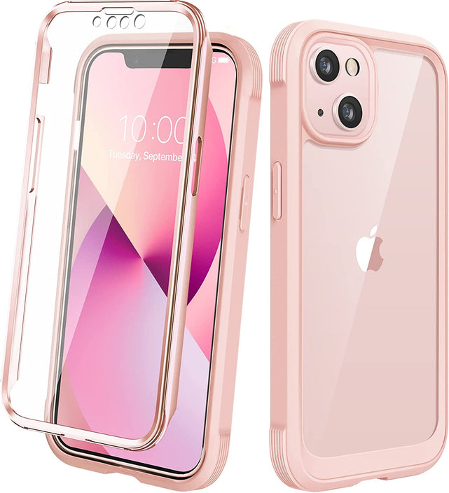 Redpepper iPhone 13 Mini Cover Full Body Rosa Crystal Pink