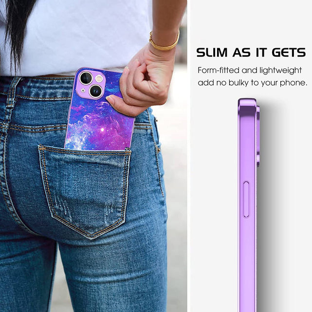 Redpepper iPhone 14 Cover Slim Nebulosa Fosforescente