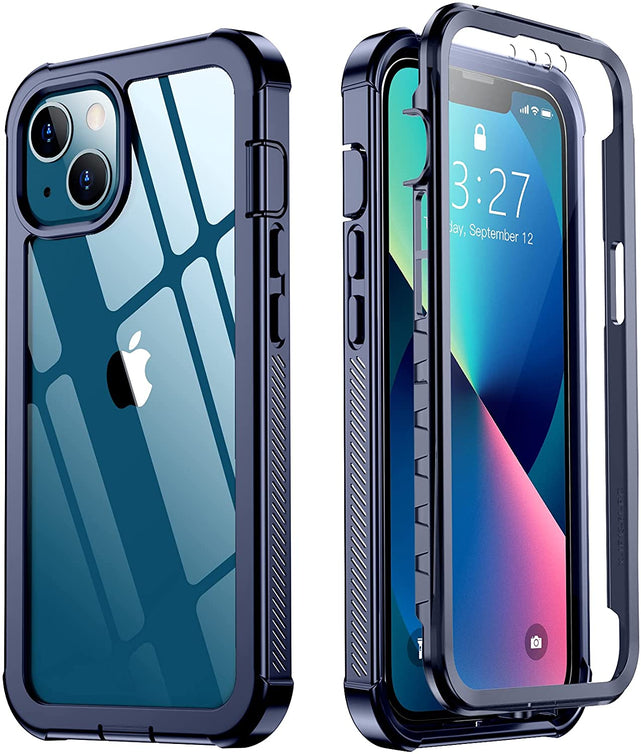 Redpepper iPhone 13 Custodia 360° con Pellicola 6.1" Trasparente