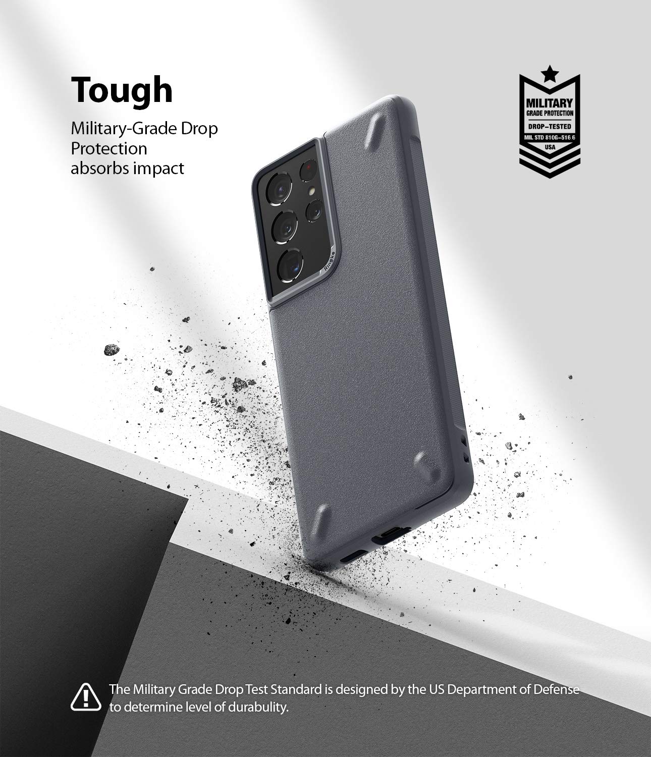 Ringke Onyx Galaxy S21 Ultra Custodia Grigia Dark Gray