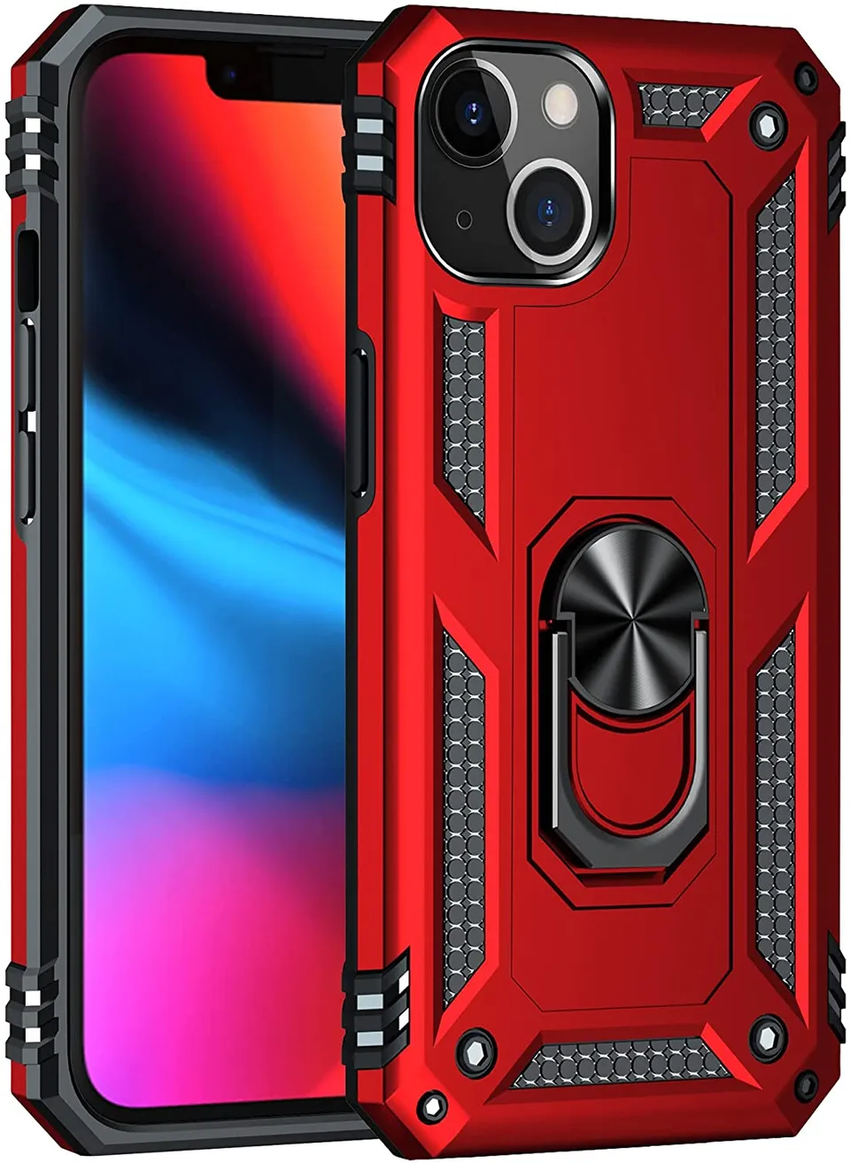 Redpepper Apple Cases iPhone 13 Mini cover con anello stand