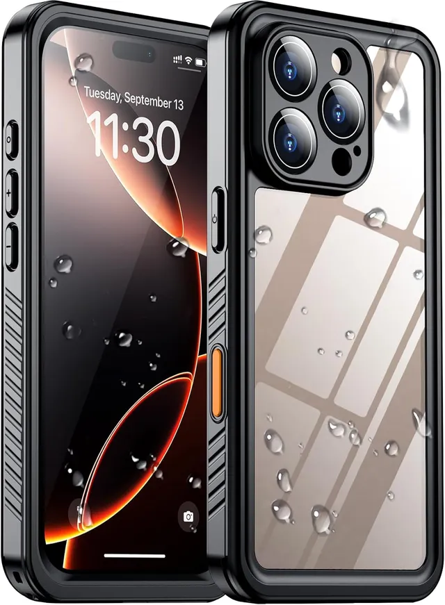 Redpepper Apple Cases cover iPhone 16 Pro Max 6.9 nero impermeabile
