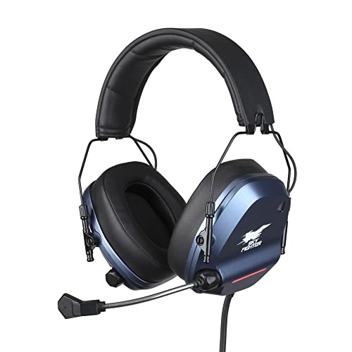 Konix Drakkar Skyfighter One cuffie gaming nero blu 50 mm