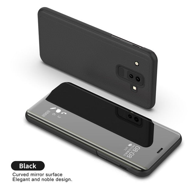 Redpepper Galaxy Cases Note 9 cover flip 360 specchio nera