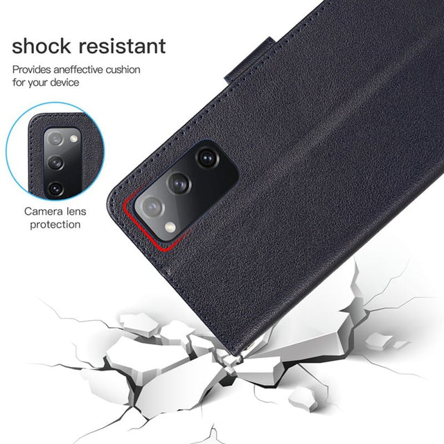 Redpepper Galaxy S21 Plus cover portafoglio pelle nera carte