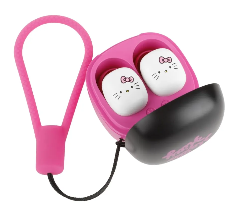Konix Hello Kitty Cuffie Wireless Nero Rosa 6+15h Bluetooth