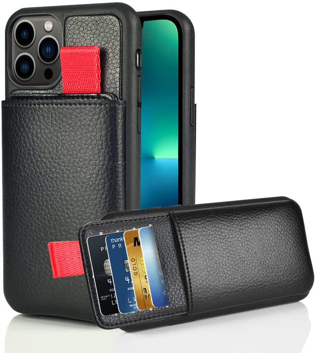 Redpepper iPhone 13 Pro Max Custodia Pelle Portacarte RFID