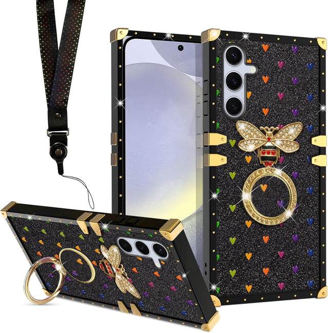 Redpepper Galaxy S24 Plus cover farfalla blu con laccio