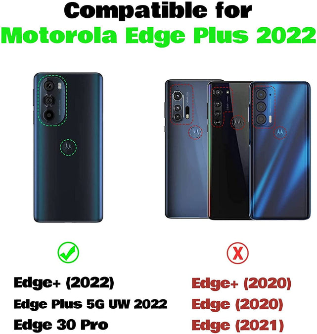 Redpepper Motorola Edge Plus cover nero antiurto doppio strato