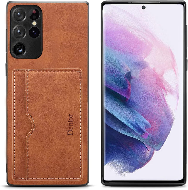 Redpepper Galaxy S22 Ultra cover portafoglio pelle con stand