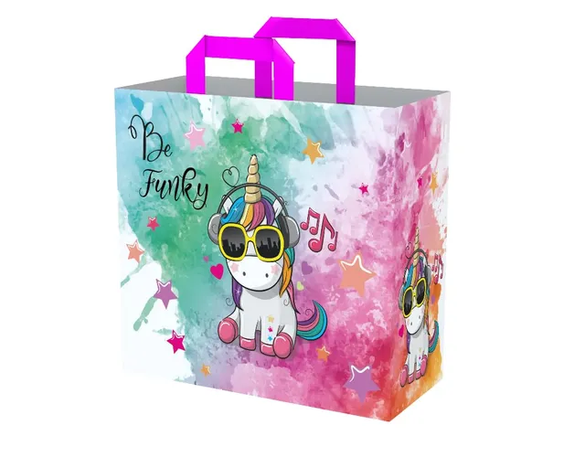 Konix Be Funky borsa spesa 40x45x20 cm unicorno riciclata