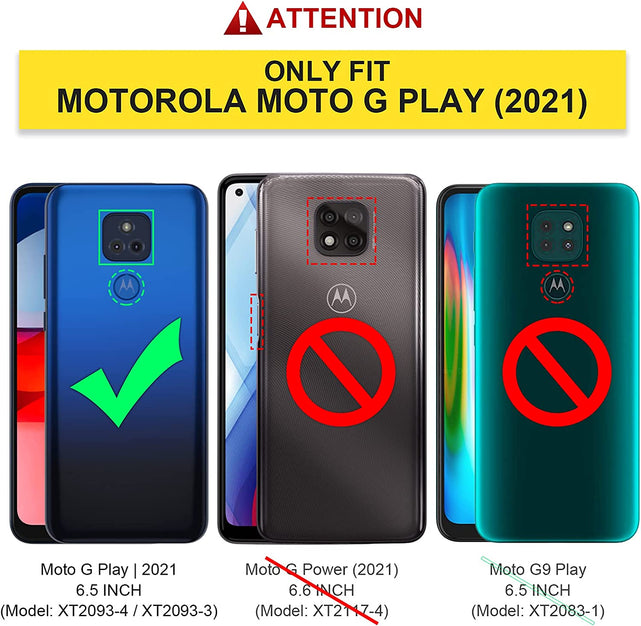 Redpepper Moto G Play 2021 Cover Vetro Integrato Antishock Nera