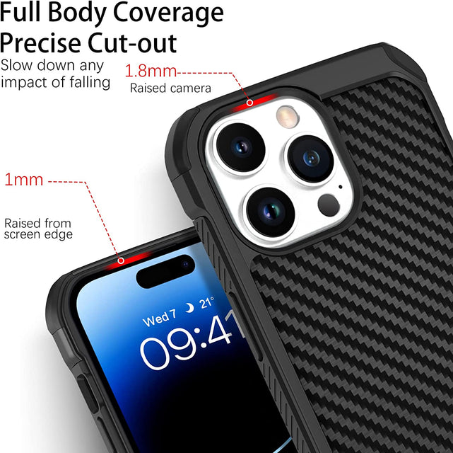 Redpepper iPhone 14 Pro cover carbonio slim antiurto