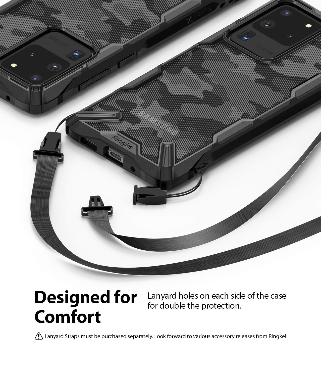 Ringke Fusion-X S20 Ultra cover Camo Black antiurto