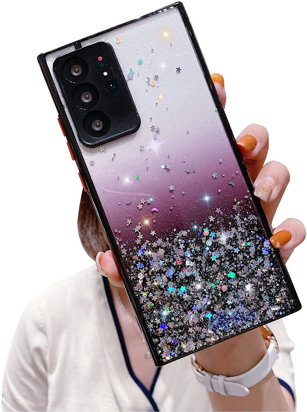 Redpepper S22 Ultra cover trasparente glitter TPU