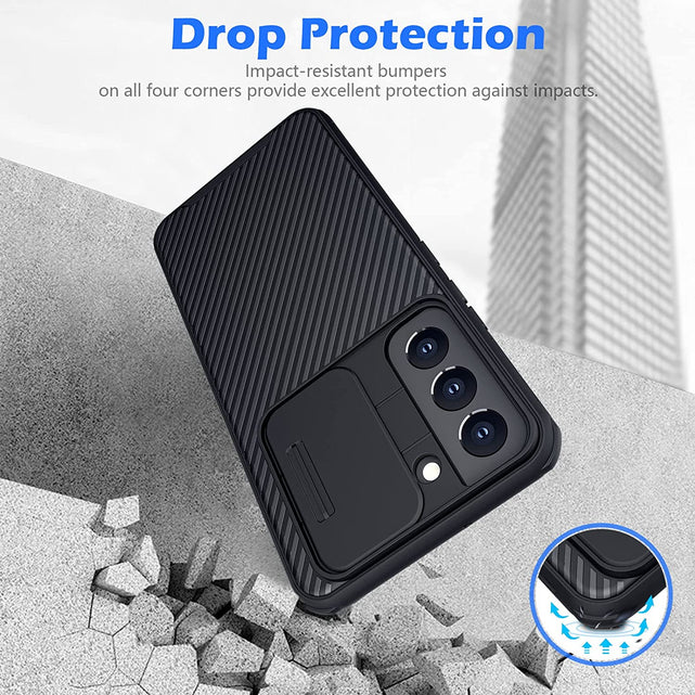 Redpepper Galaxy S22 Custodia nera camera slide cover