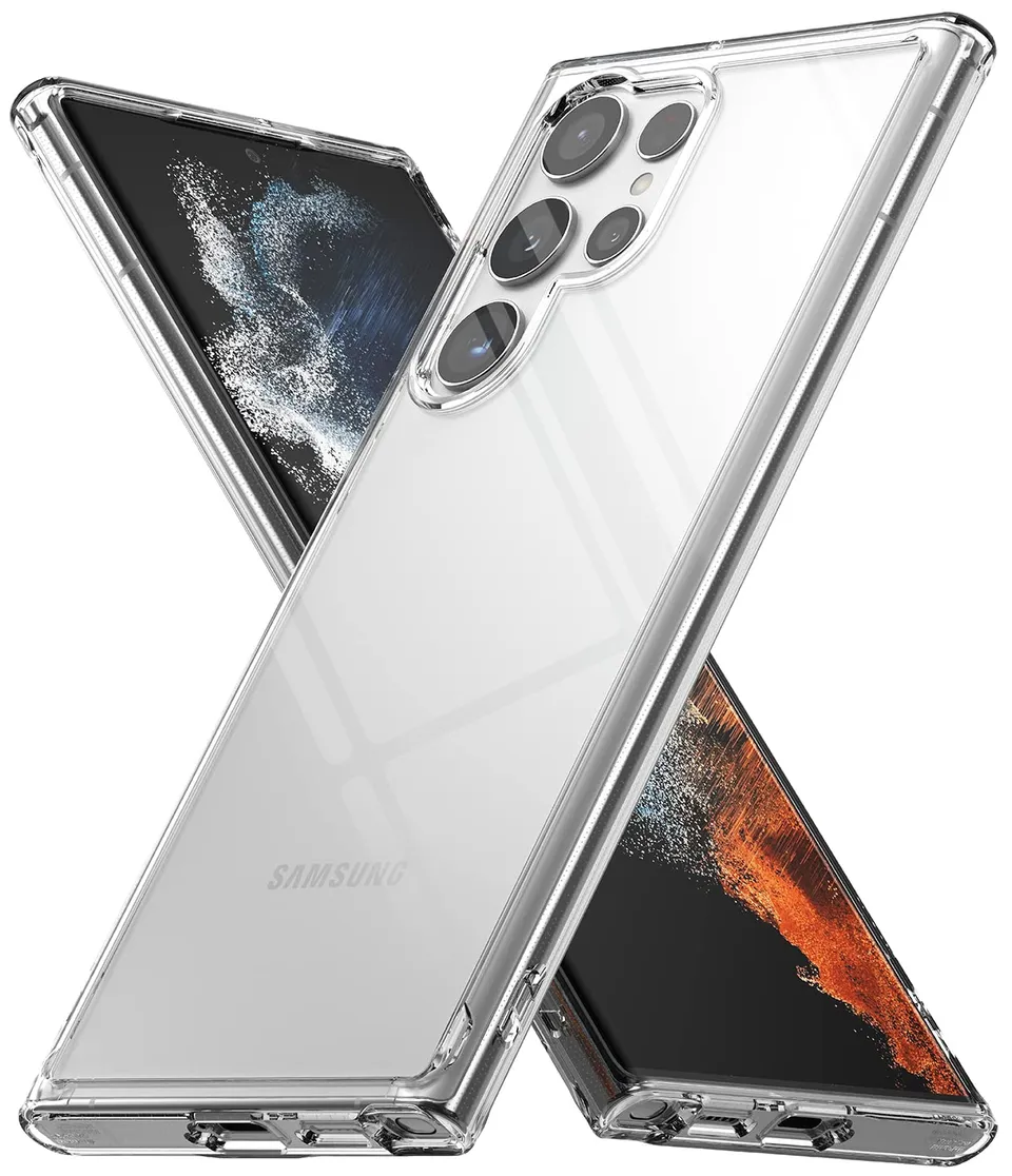 Ringke Fusion Cover Galaxy S22 Ultra Clear Trasparente Antiurto