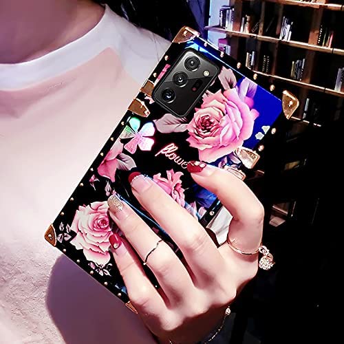 Redpepper Note 20 Ultra 5G Cover Glitter Anello Nera
