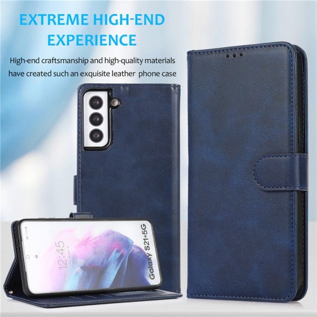 Redpepper Galaxy Note 20 Ultra Cover Pelle Blu Portafoglio