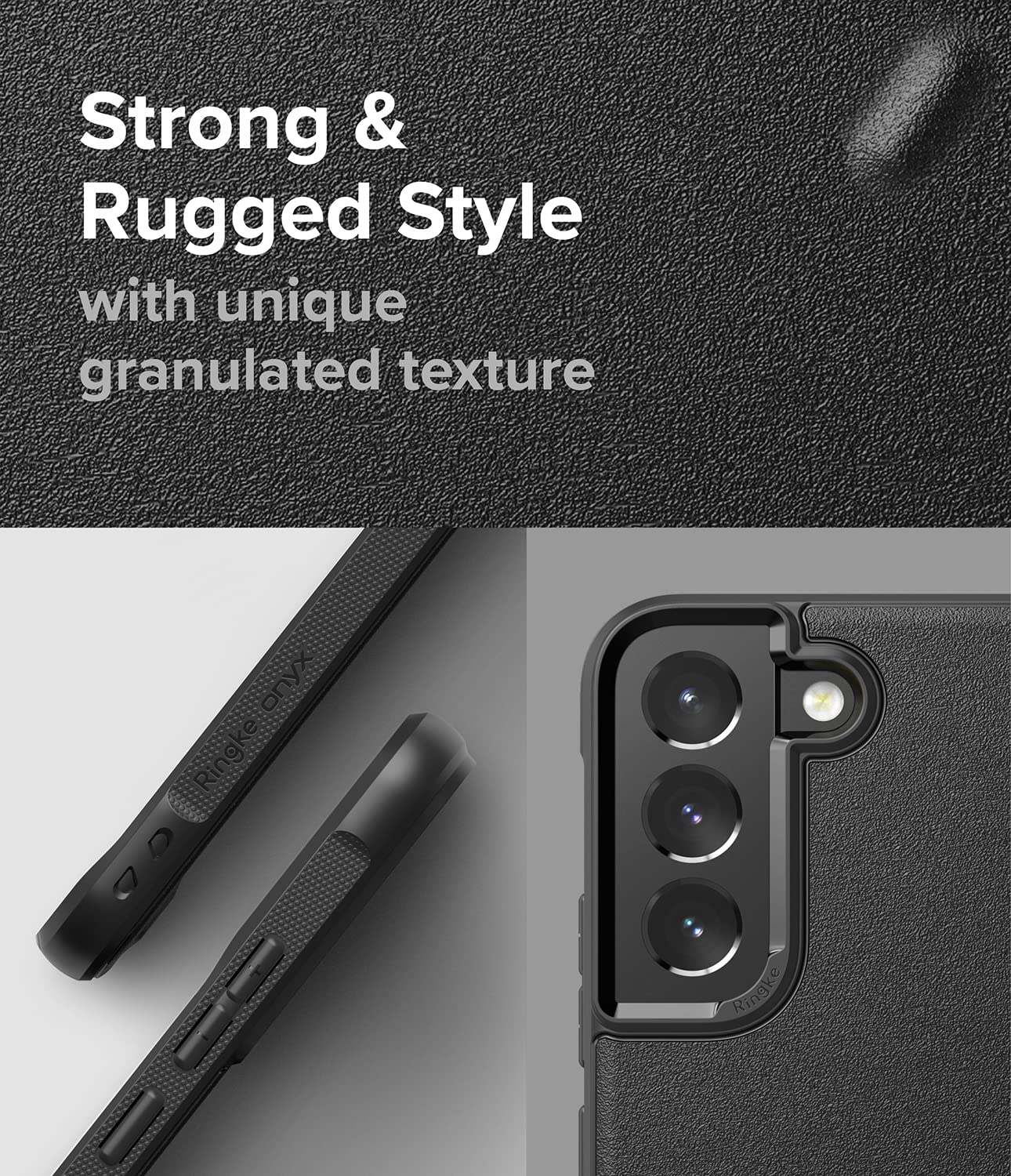 Ringke Onyx Cover Samsung Galaxy S22 5G Custodia Nera Antiurto