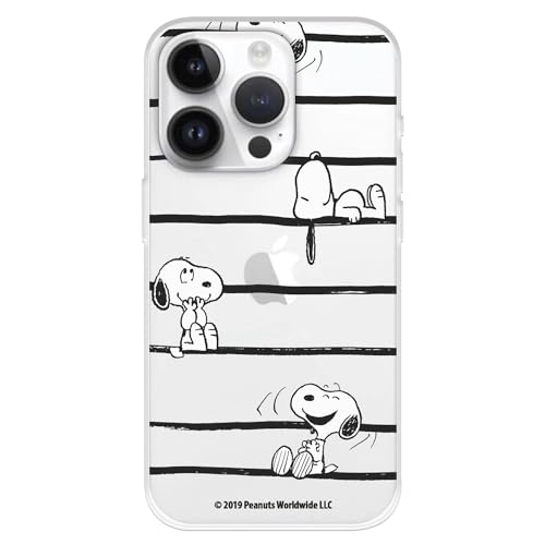La Casa de las Carcasas cover iPhone 15 Pro Snoopy Stripes silicone