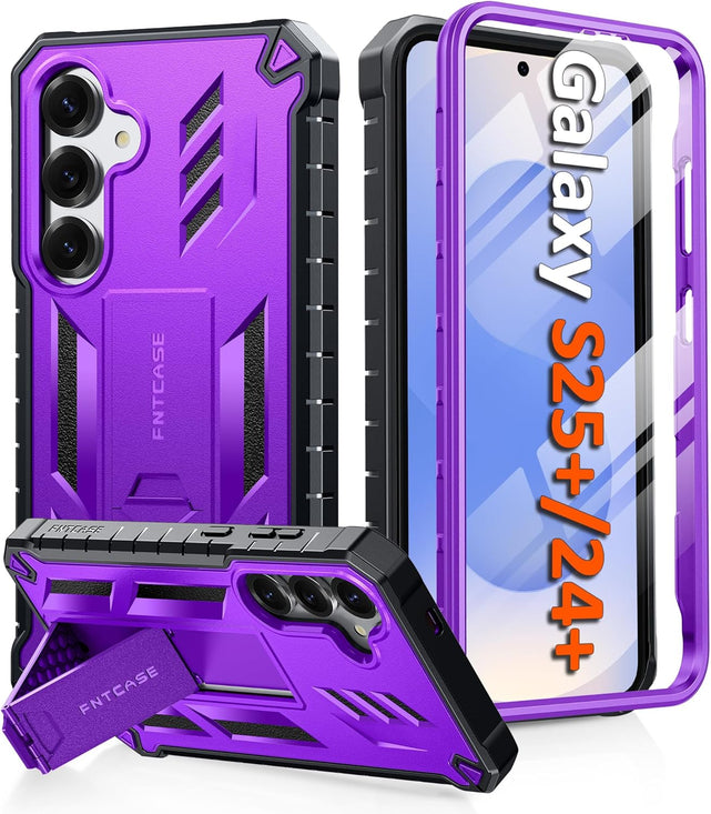Redpepper Galaxy Cases S24 Plus S25 Plus cover blu con stand
