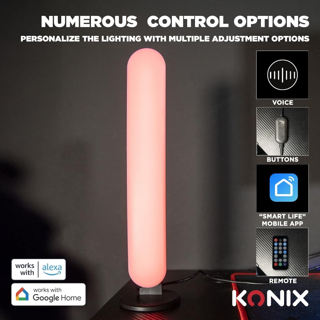 Konix Drakkar Flame Barra LED Gaming RGBIC 30 cm