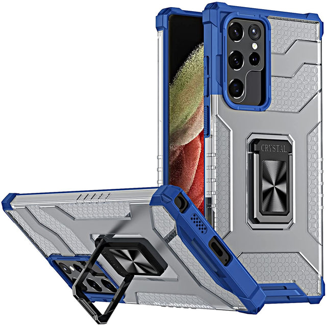 Redpepper Galaxy S22 Plus Cover Magnetica Nera con Anello