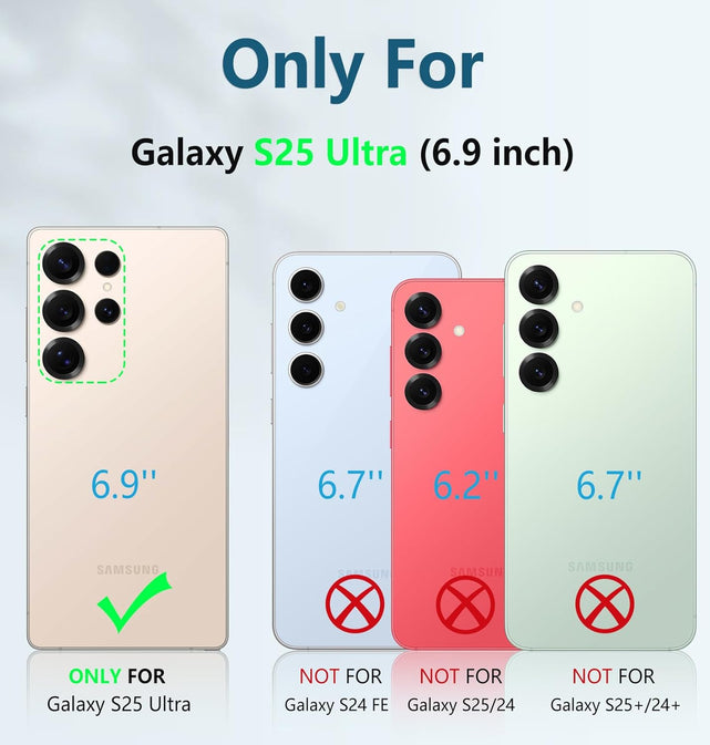 Redpepper Galaxy Cases S25 Ultra cover rugged nera con clip