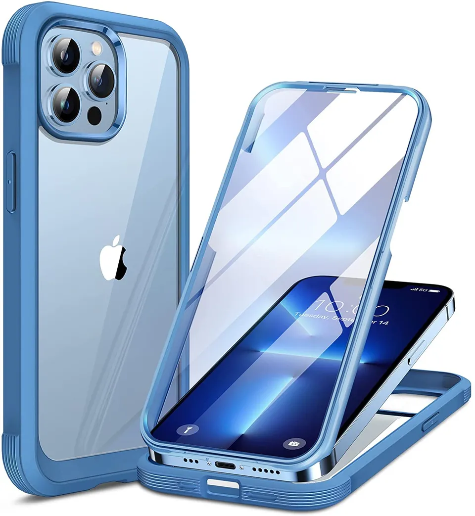 Redpepper Apple Cases 13 Pro Max Cover Trasparente Full-Body 360