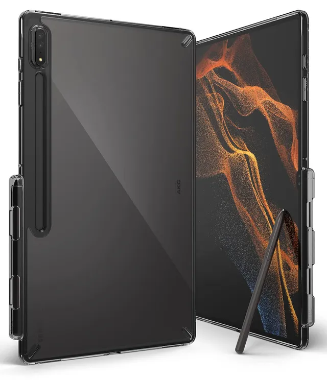 Ringke Fusion Cover Galaxy Tab S8 Ultra Trasparente Smoke Black