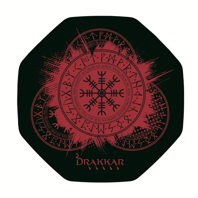 Konix Drakkar Kattegat Tappetino Sedia 98x98 Nero Vichingo