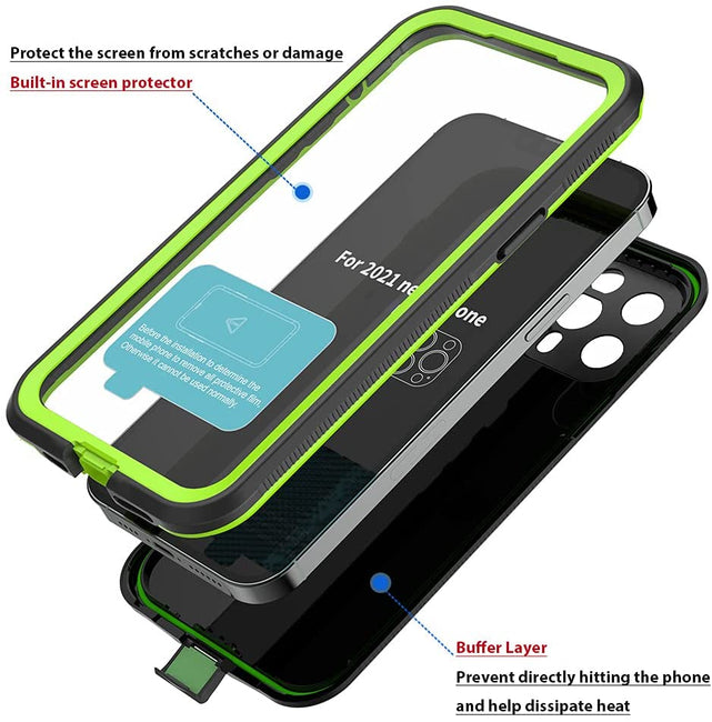 Redpepper iPhone 13 Pro Max custodia impermeabile rugged