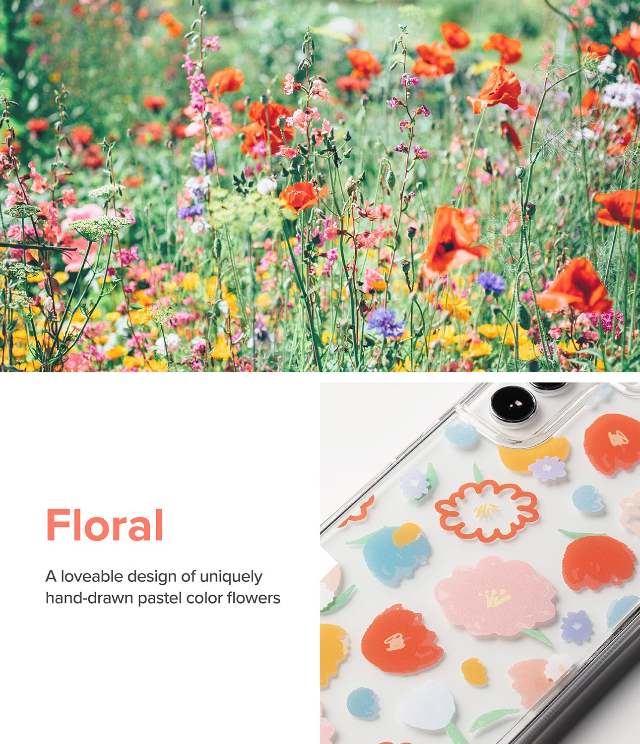 Ringke Fusion Design Cover S22 Plus 5G Floral Fiori