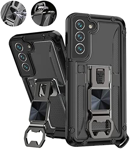 Redpepper Galaxy S22 Plus Cover Magnetica Nera con Anello