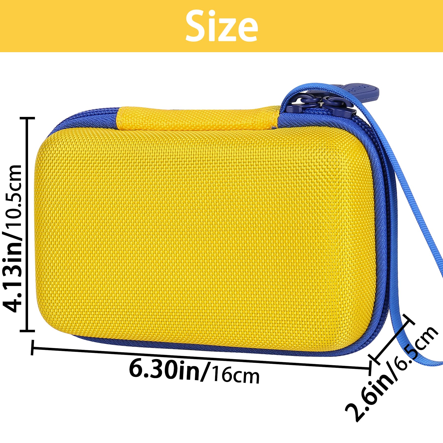 Aenllosi Game Controller Case custodia rigida Giallo Blu EVA