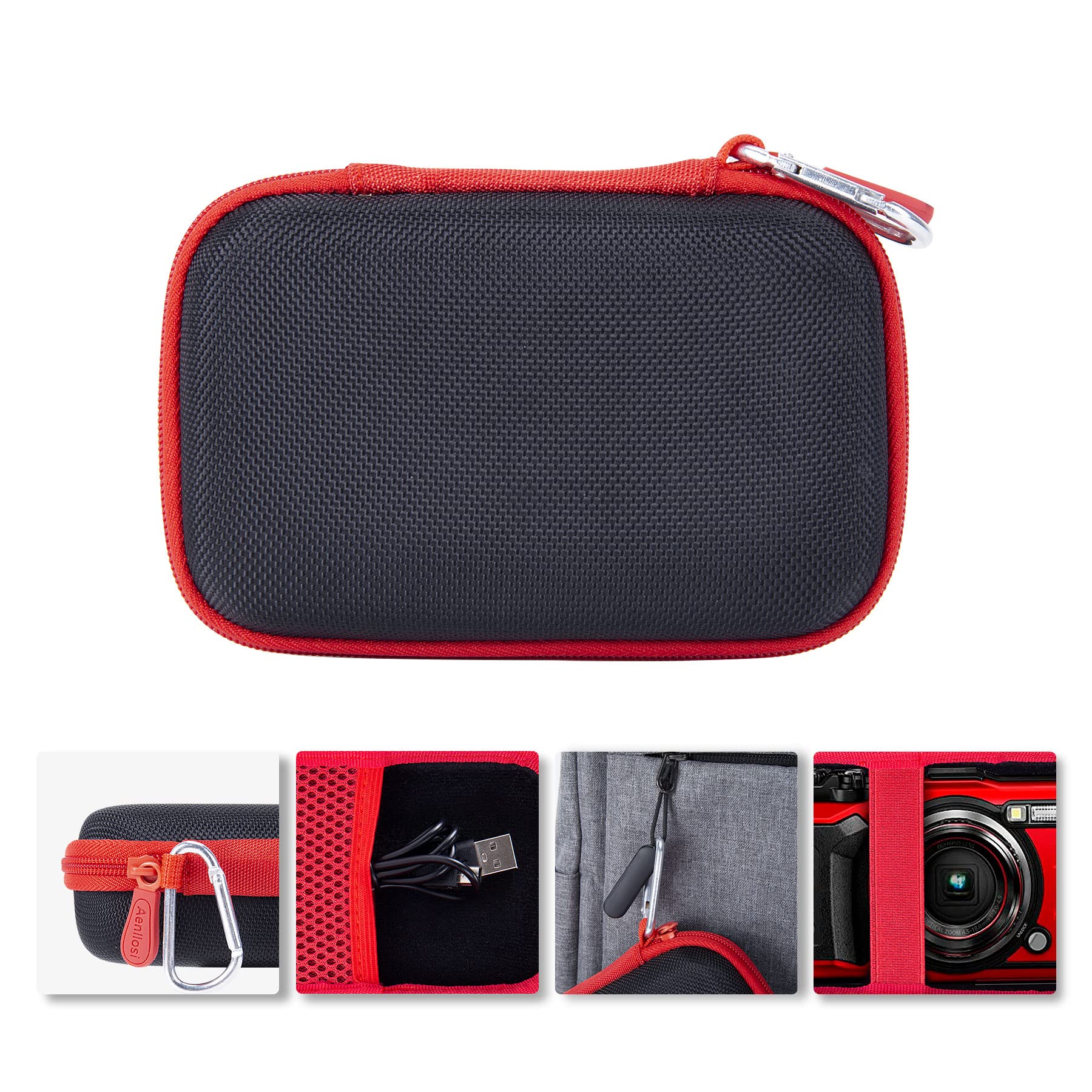 Aenllosi Camera Case custodia fotocamera TG-7 rigida EVA