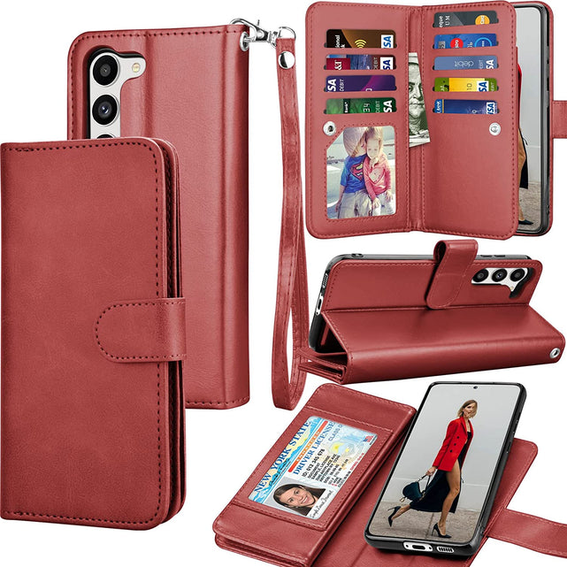Redpepper Galaxy S23 Custodia Pelle Portafoglio Staccabile
