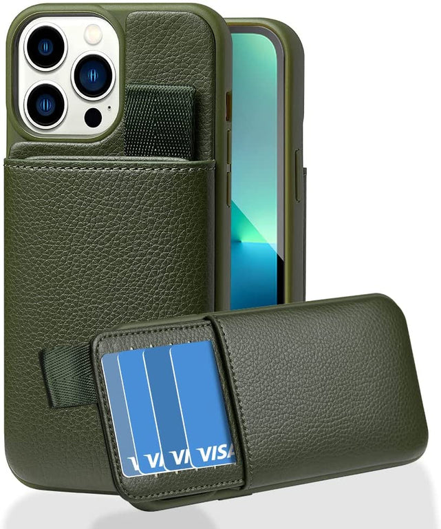 Redpepper iPhone 13 Pro Max Custodia Pelle Portacarte RFID