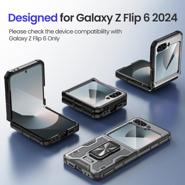 Redpepper Galaxy Z Flip 6 cover anello blu pellicola