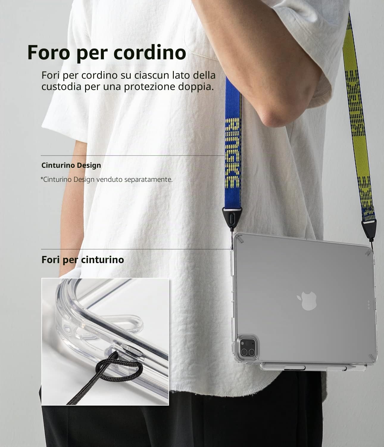 Ringke Fusion Cover iPad Pro 11 Trasparente Porta Pencil