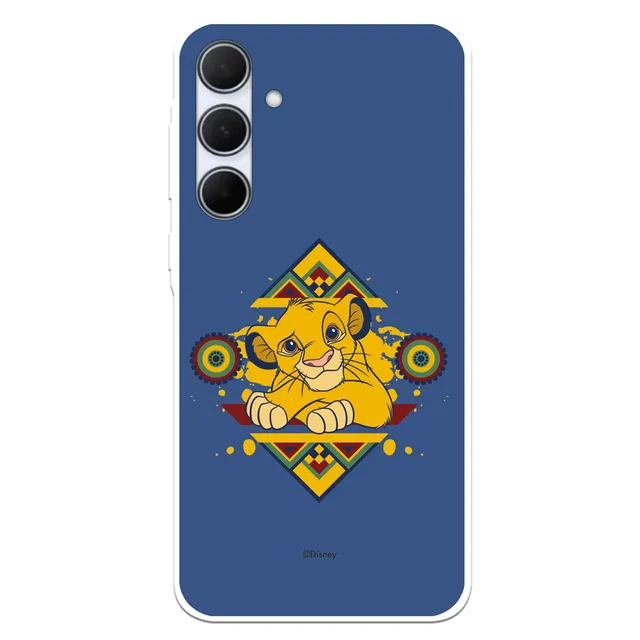 Licenze Ufficiali Galaxy A35 5G cover Re Leone Simba blu