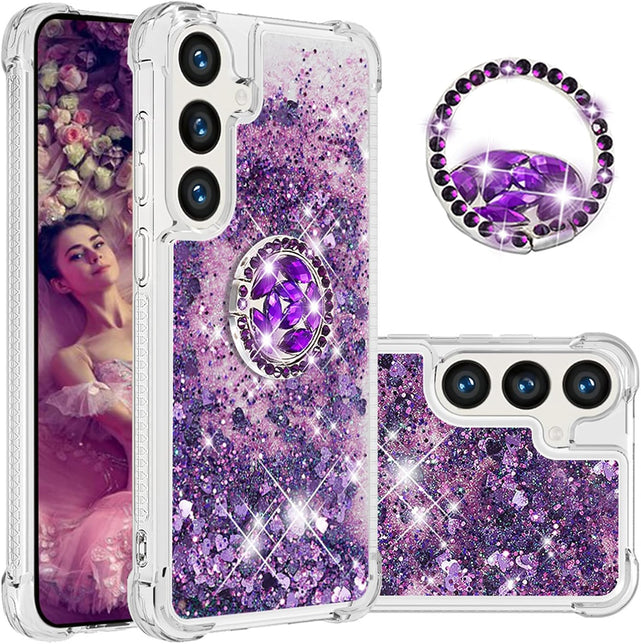 Redpepper Galaxy Cases S25 Plus Cover liquida oro rosa