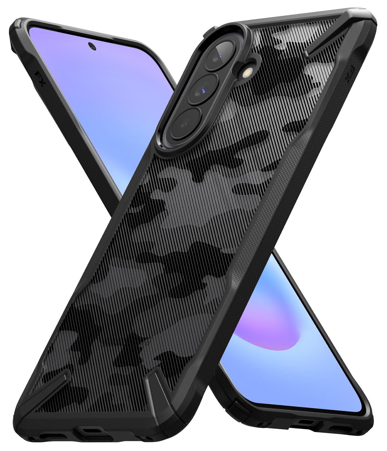 Ringke Fusion X Galaxy A57 cover Camo Black antishock
