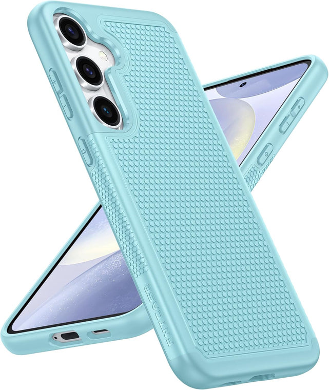 Redpepper Galaxy S25 Cover Corazzata Blu Navy Doppio Strato Vetro