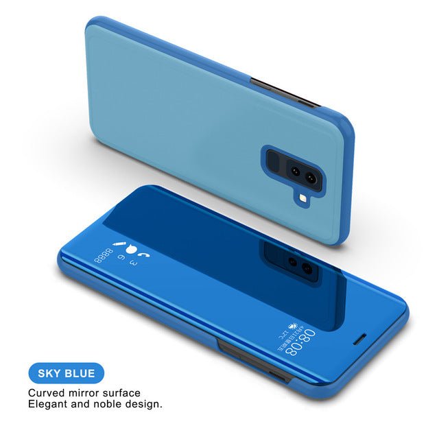 Redpepper Galaxy Cases Note 9 cover flip 360 specchio nera