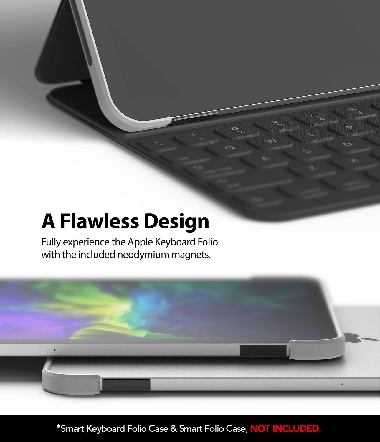 Ringke Full Frame Styling cornice iPad Pro 11 argento opaco